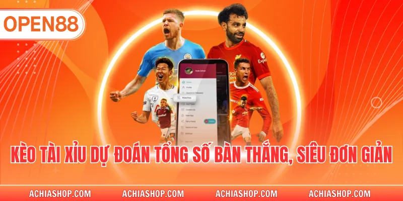 Kèo Tài Xỉu dự đoán tổng số bàn thắng, siêu đơn giản